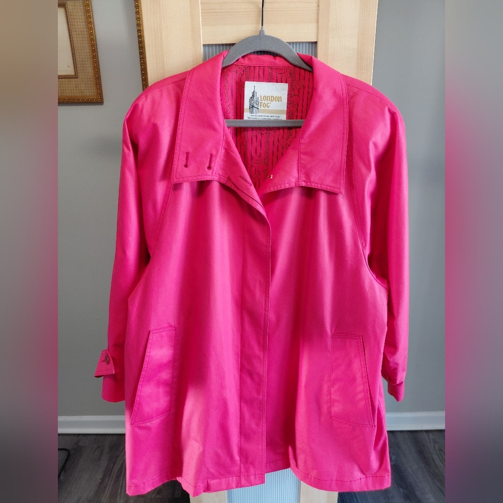 London Fog Women's Coral A Line Trench Coat Made In USA